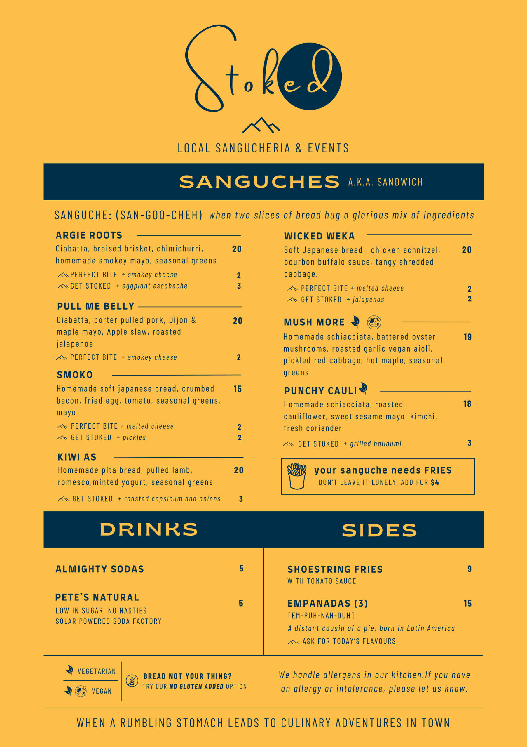 stoked menu stoked menu